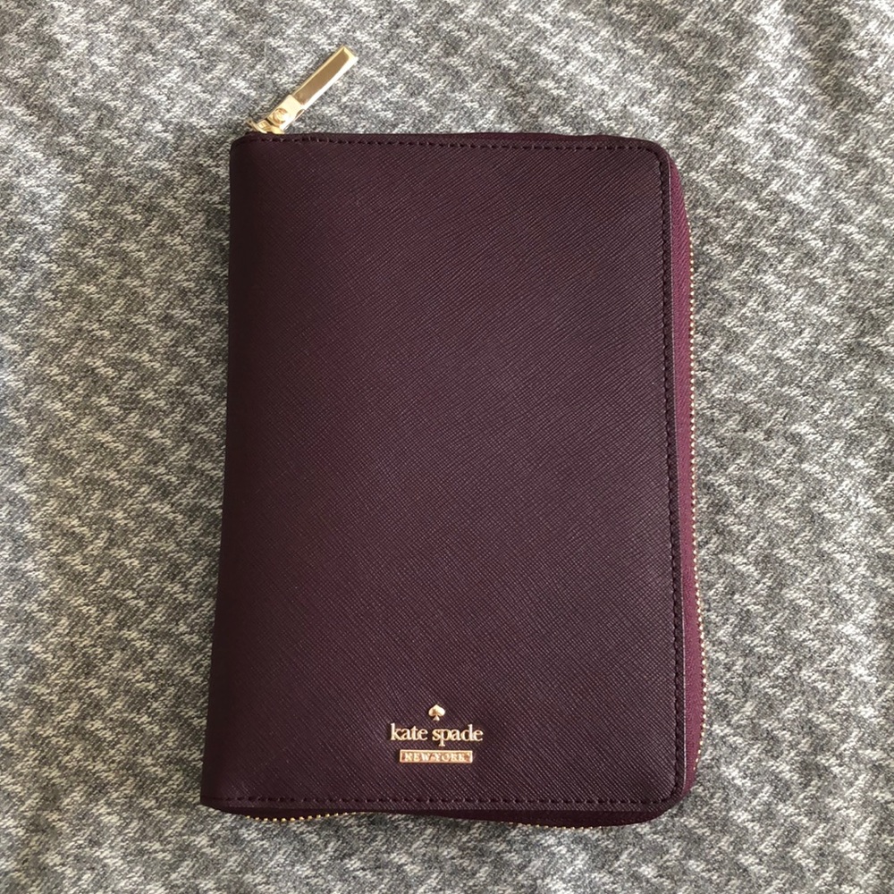 Kate Spade ZIP Agenda Planner Organizer with Tags